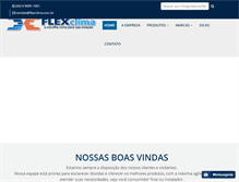 Tablet Screenshot of flexclima.com.br